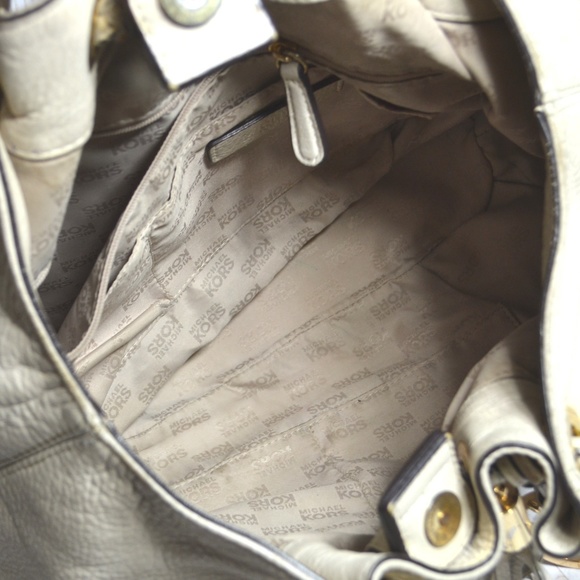 Michael Kors East West Brown Leather Ring Tote - Picture 5 of 5